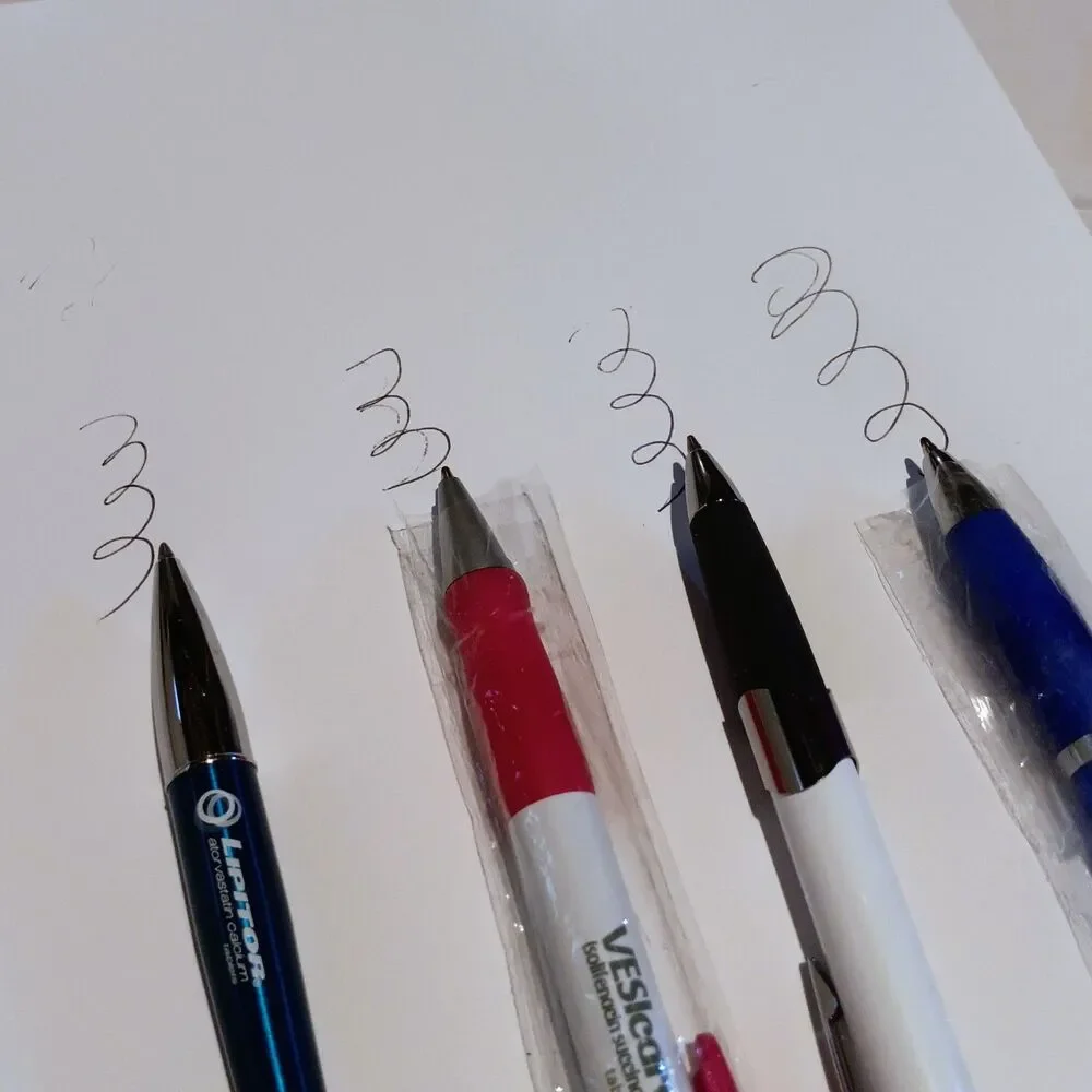 Pharmaceutical  Rep Promo Pens-Lot Of 4-Lipitor-Favmir-Vesicare-Biaxin XL